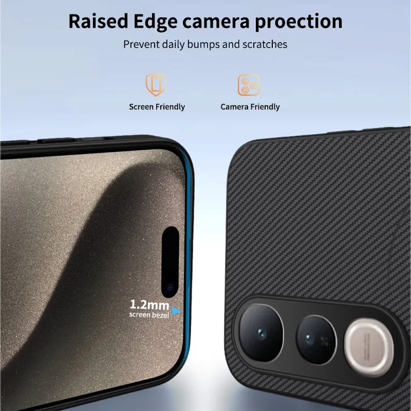 Military Grade Shockproof Armor Phone Cover with Camera Lens Protector