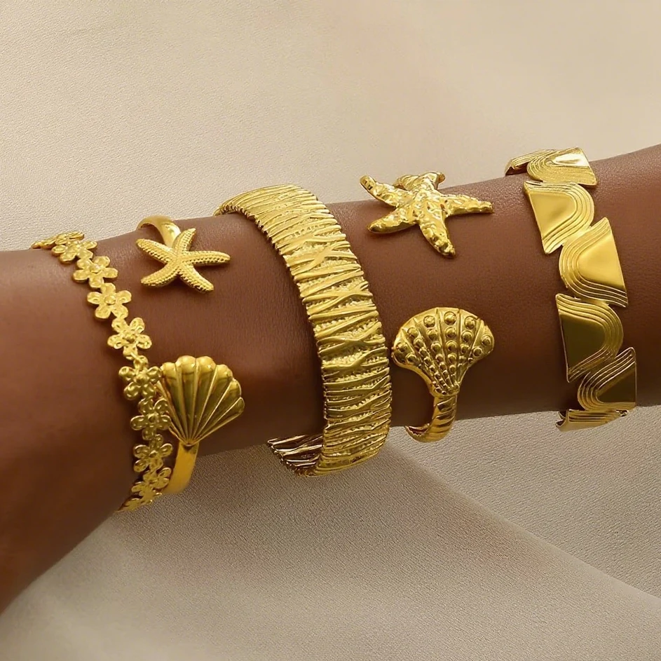 316L Stainless Steel Bangles for Women Color