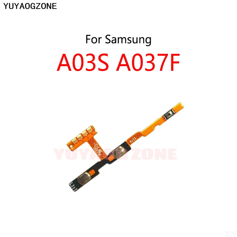 

10 шт./партия, кнопки питания для Samsung Galaxy A03S A037 A037F