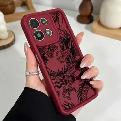 Luxurious Black Dragon Pattern Phone Case Cover - Moto G04 4G (105JA3801JHN)