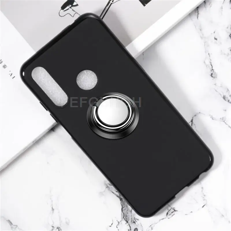 Per Lenovo Z6 Lite 6.3 "Z6 Youth Lenovo K10 Note Back Ring Holder Staffa Tpu Soft Silicone Phone Protect Case Anti Caduta Shell