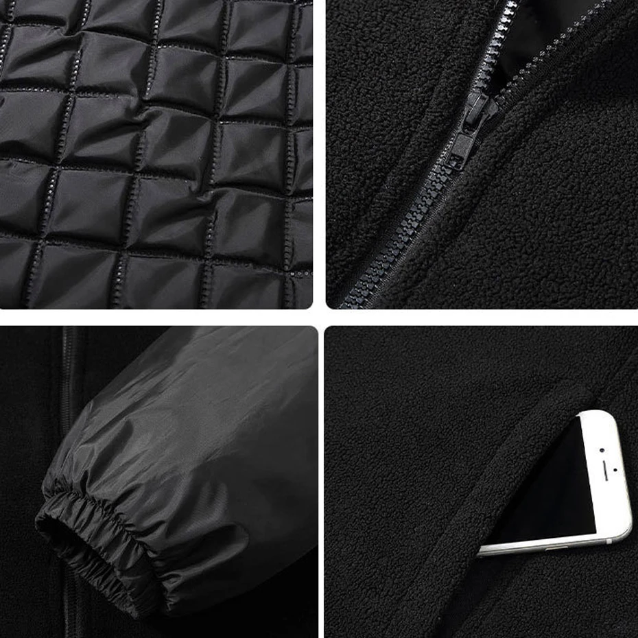 Two-piece Waterproof Trench Jacket Men Winter Thick Windbreak Jackets Plus Size 11XL Fashion Casual Cargo Camping Jacket Male 6