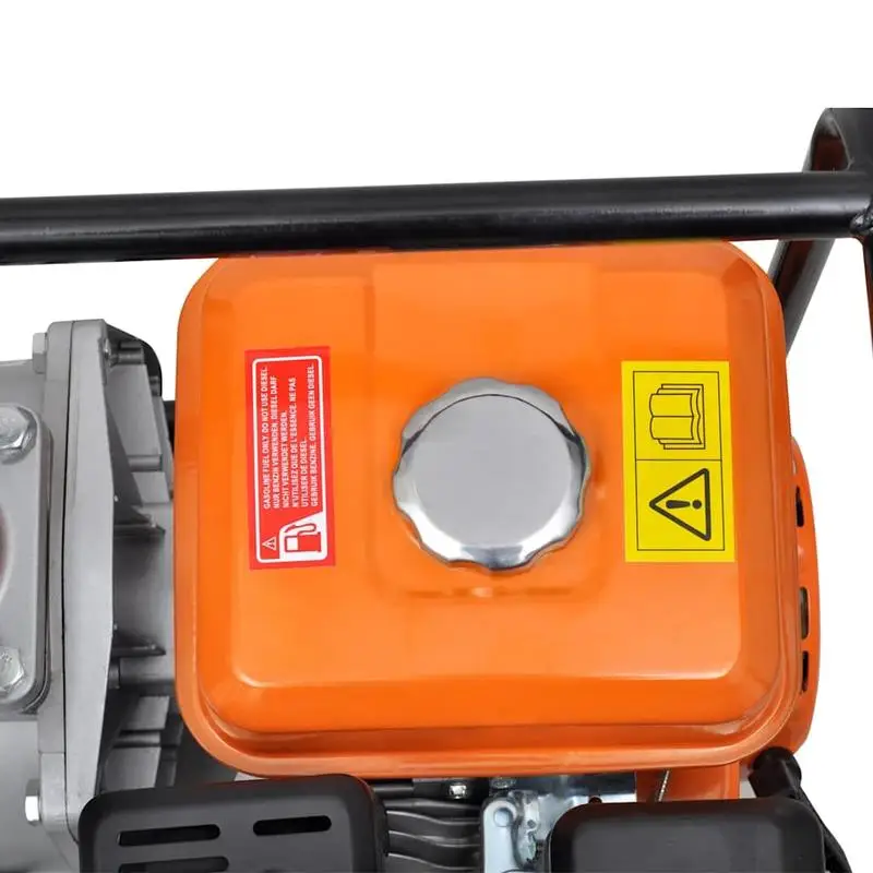 Bomba de agua de gasolina 4800 W con conexión de manguera de 50 mm, bomba potente para riego de jardín, vaciado de estanques y trabajos de obra, ideal para uso exterior doméstico y profesional - Imagen 7