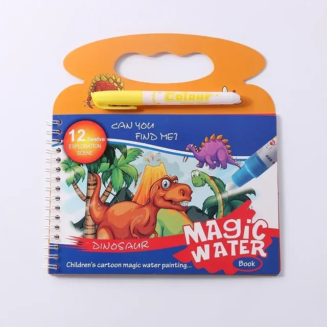 Magical Water Painting Book Toddler Early Education Toys Reusable Magic Drawing Coloring Book for Kids Children Montessori Toys 2