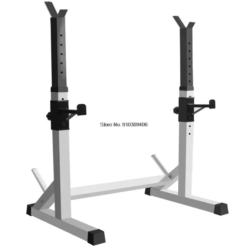 New  Adjustable Rack Standard Solid Steel Squat Stands Barbell