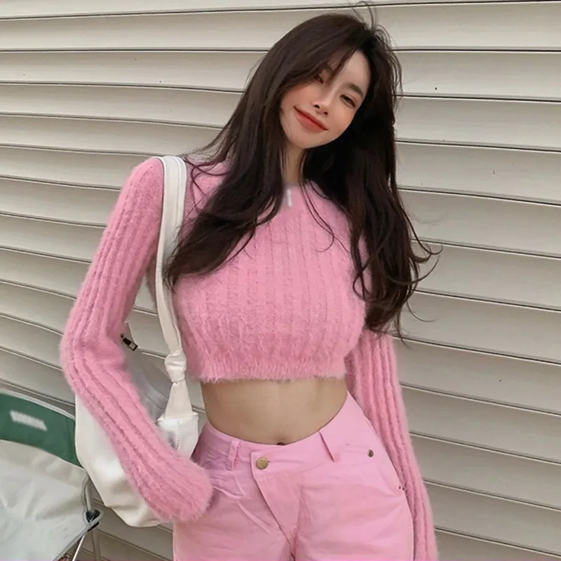 Crop Top Cashmere Sweater 1