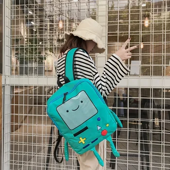 zaini dal design creativo robot per firls giochi divertenti modello console zaino per donna borsa da viaggio zaino in tela simpatico cartone animato