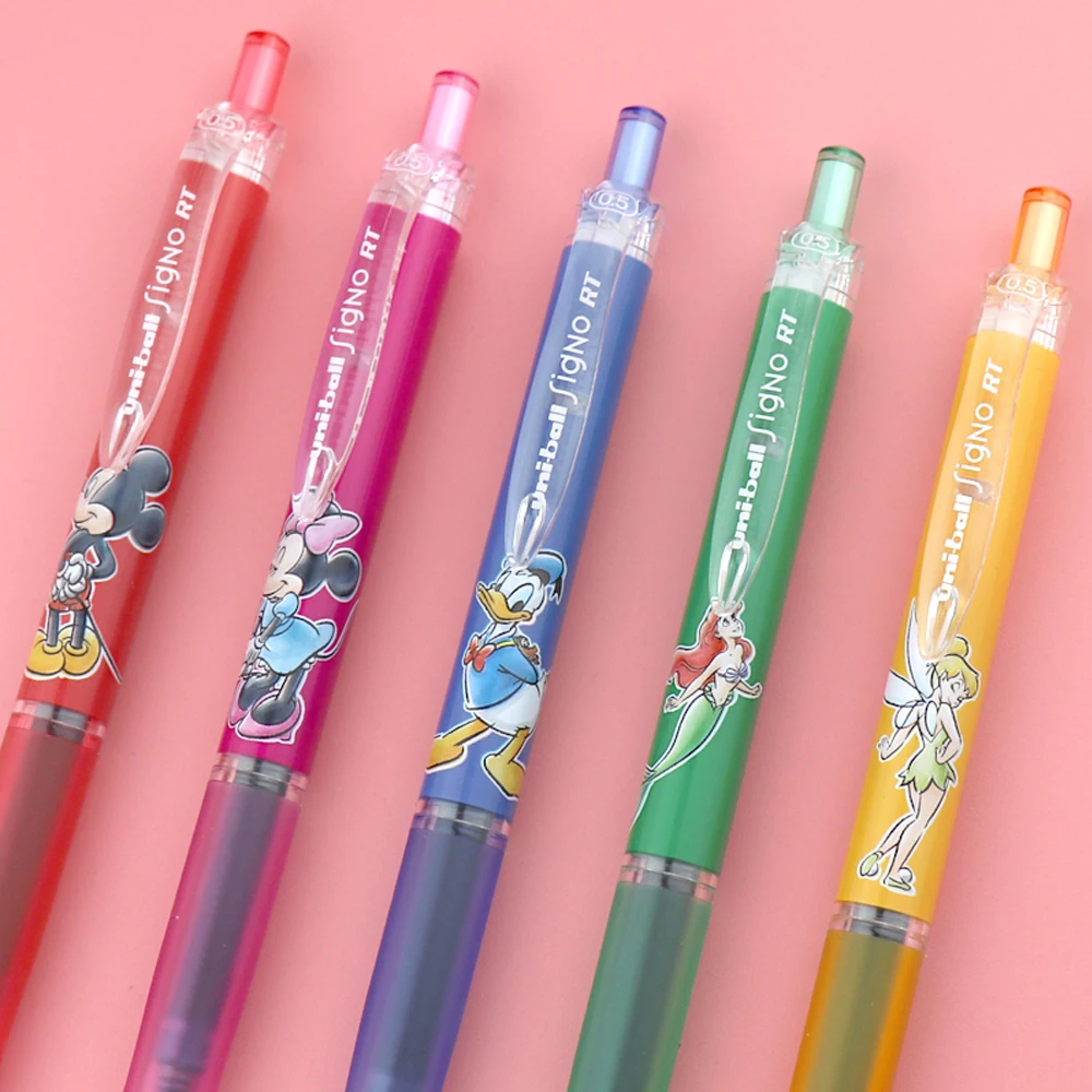 Japanese Stationery UNI Gel Pen UMN-158DS Smooth Limited Office Black Pressed Ballpoint Pen 0.5mm Kawaii School Supplies 5