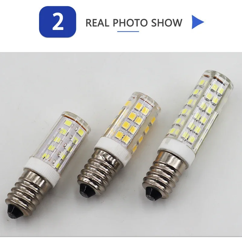 미니 LED 옥수수 전구 샹들리에 스포트라이트 냉장고, E14 LED 램프 33LED 51LED 75LED AC220V-240V SMD 2835, 1 개, 5 개, 10 개