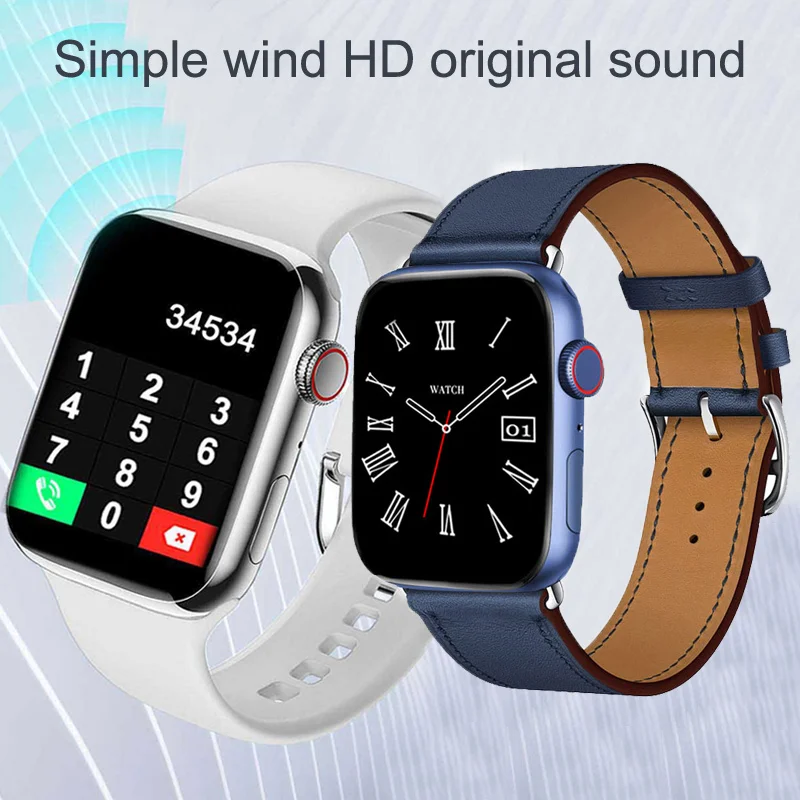 2.0 ġ Ʈ ġ Series 7 Woman Man 2022 X8 Max  긮 ȭ  Smartwatch Men Heart Rate monitor Watch + Box