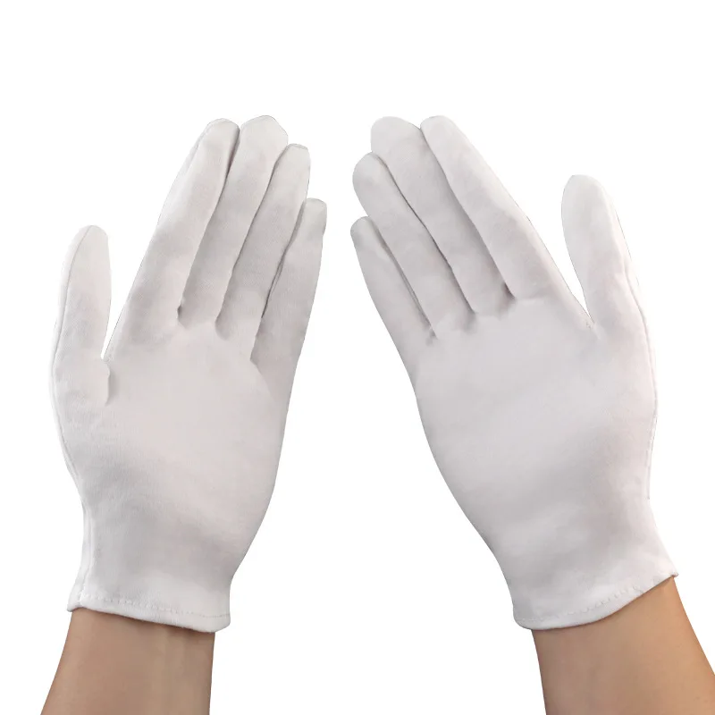 Work Gloves Protective Gloves Cotton Gloves Antistatic Gloves 1 Pair For Coin Jewelry Inspection Driver