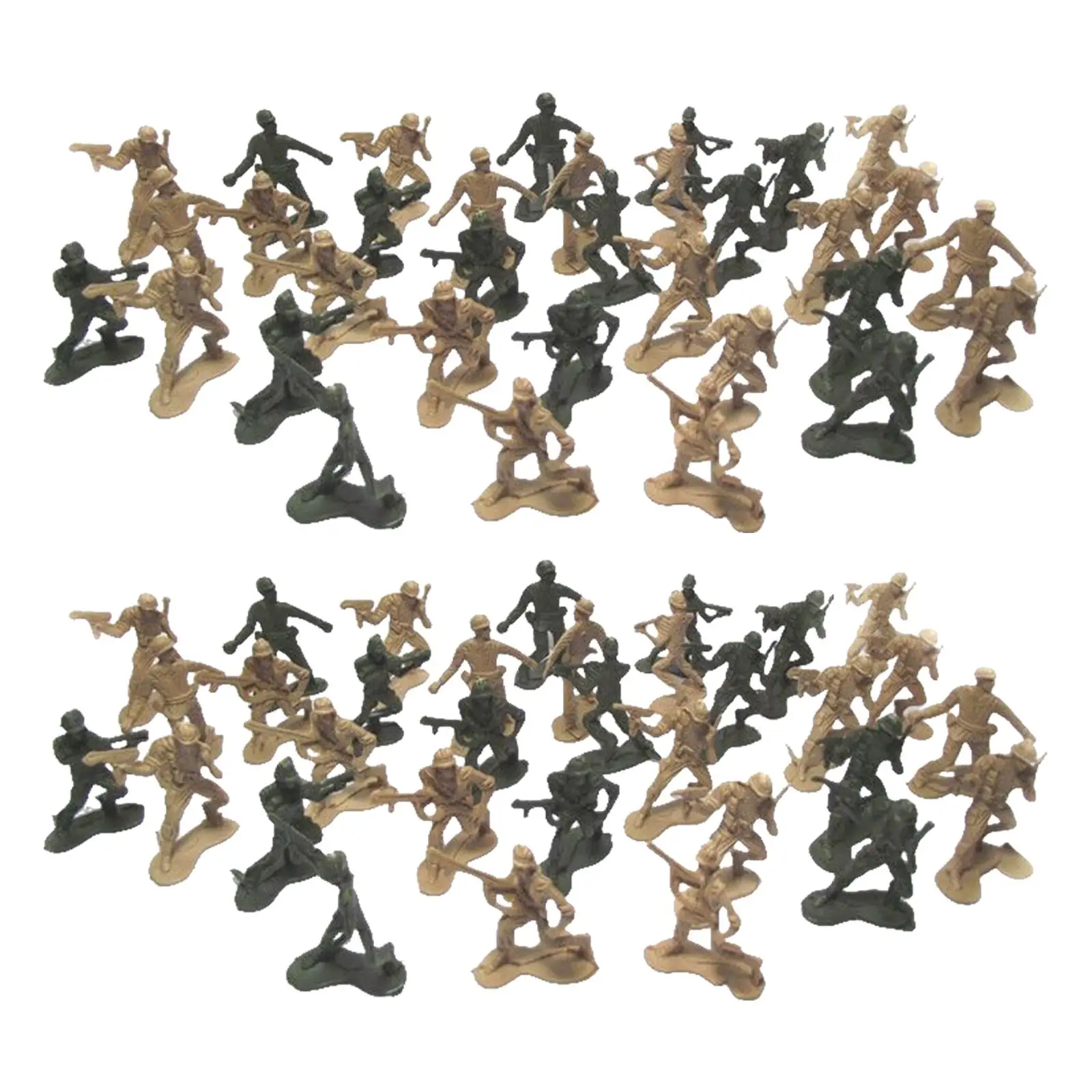 100Pcs Soldiers Model Decorative Toy Collection Gifts for Themed Party Sand
