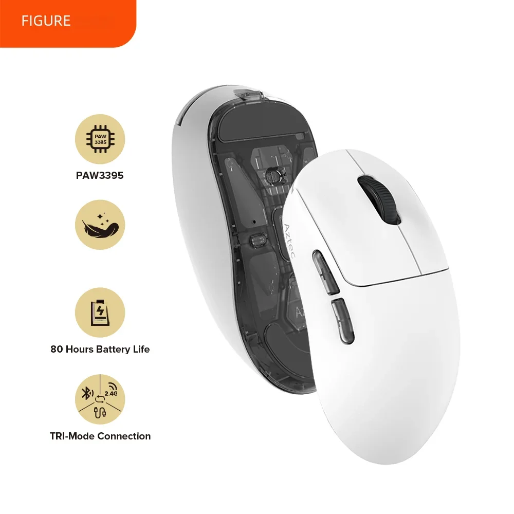 Kysona Mouse para jogos sem fio branco asteca ultra leve 6 bot es 90 kysona-mouse-para-jogos-sem-fio-branco-asteca-ultra-leve-6-bot-es-90