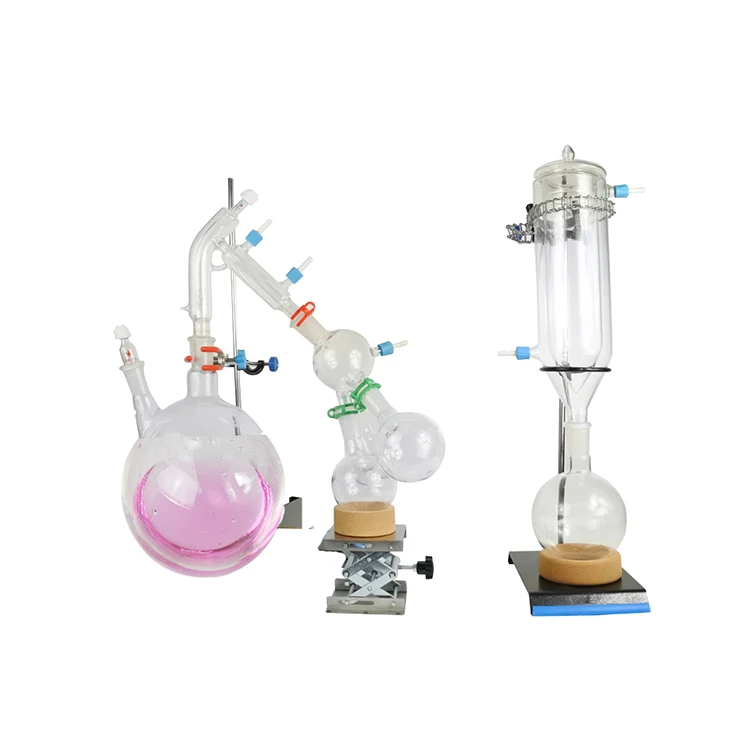 

3 Way Distilling Connecting Adapter for Distillation Apparatus in Organic Chemistry Distilling Head Lab Glassware