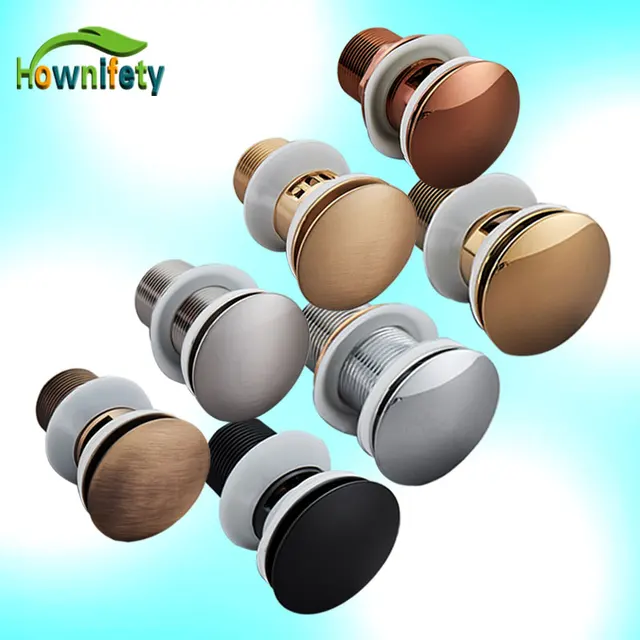 Tappo Di Scarico In Ottone Per Lavabo - Nero Opaco, Filettatura M8, Diametro 66 Mm - Per Bagno E Cucina - Foto 9