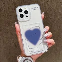 Sweet Heart Card Photo Holder Soft Case - Stylish Protective Back Cover - OPPO Reno8 T 5G (50)