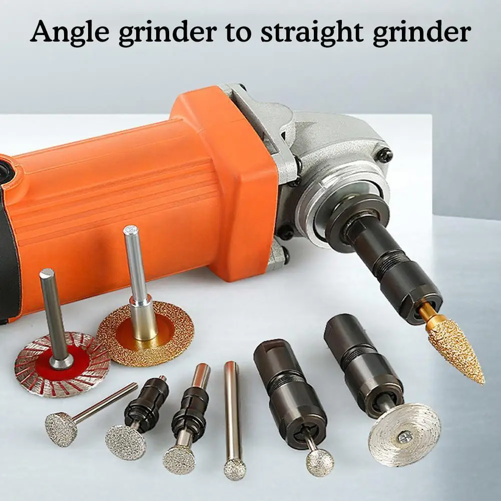 Universal Angle Grinder Modified 6/3mm Adapter To Straight Grinder Chuck For 100type Angle