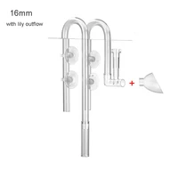 AQUAPRO พลาสติก Inflow Outflow Inlet Outlet Skimmer Aquarium อุปกรณ์เสริมถังท่อกรองน้ําปลา Fishbowl Terrarium 2