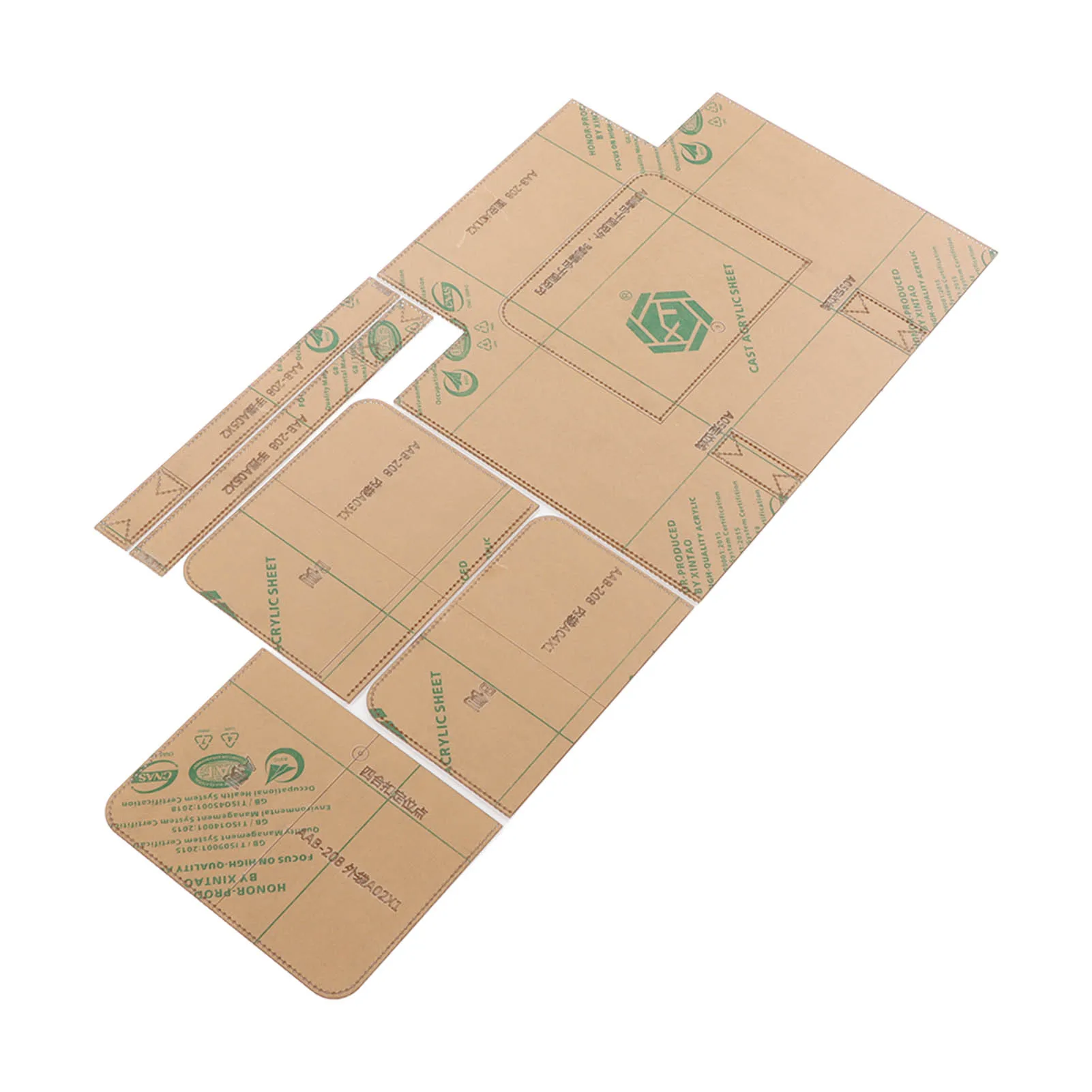 

Handbag Templates Precise Cutting Transparent Acrylic Portable Bag Pattern Stencils for Shoulder Bags DIY Sewing Drawing Tool