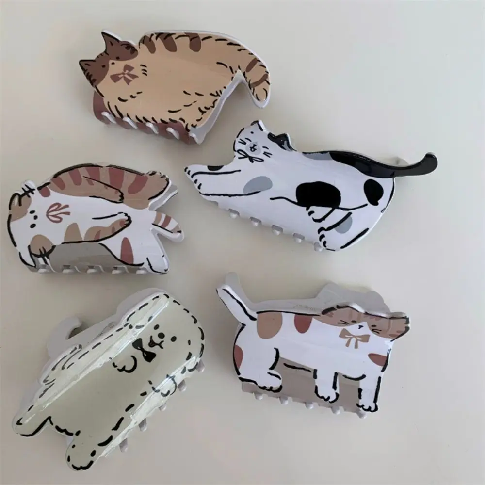 

Acetic Acid Hair Claws For Women Hair Accessories Cute Cat Animal Hair Clip Girls Shark Clip Headwear