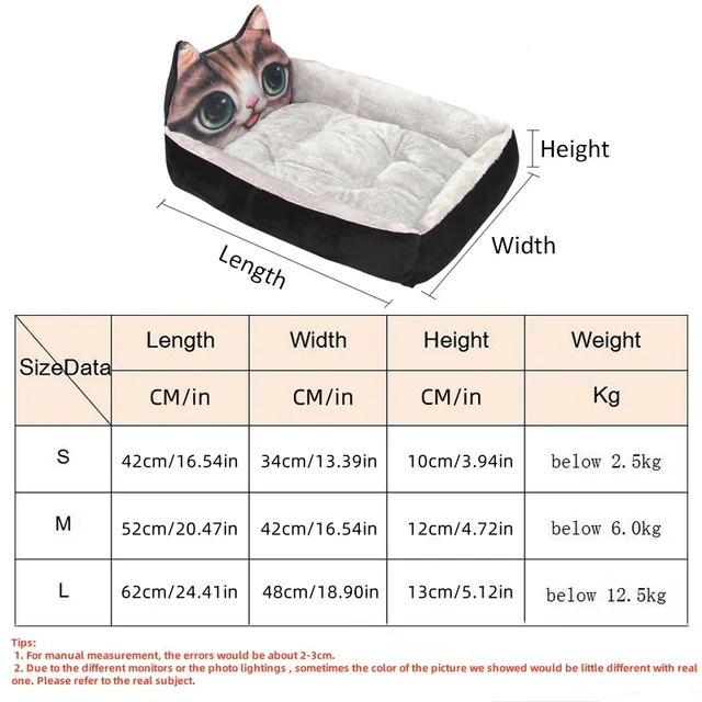 Winter Warm Puppy Cat Bed Sofa Washable Cartoon Pet Beds for Small Dogs Cats Yorkies Katten Kennels Pets Products Accessories 6