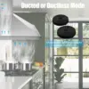 Tieasy 36 inch 700CFM Wall Mount Touch Panel Ducted/Ductless LED Lights Stainless Steel kitchen Range Hood USGD1090 6