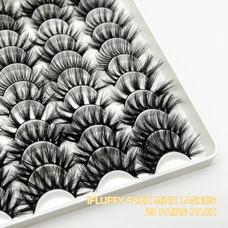 

5/20Pairs 3D Mink Lashes Free Shipping Item Dramatic False Eyelashes Faux Cils Makeup Wholesale Fake Eyelash Extension maquiagem