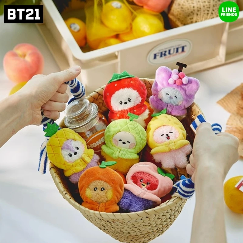 

Bt21 Minini Fruit Series Kawaii Plush Dolls Anime Mini Bedroom Decorations Cute Summer Fashion Birthday Gifts Toys for Children