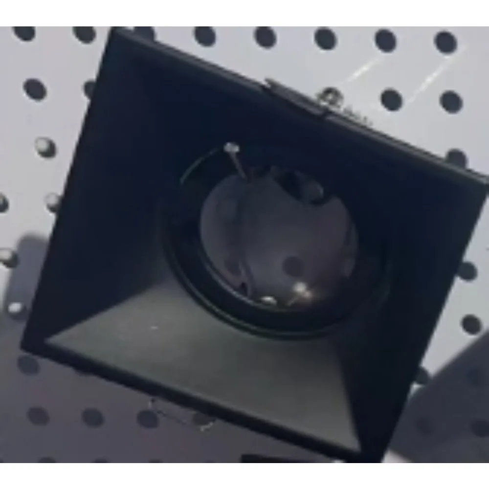 JOYINLED Metal Recessed Downlight Frame, Round GU10 MR16 Housing, LED Spotlight Fixture for Ceiling Installation