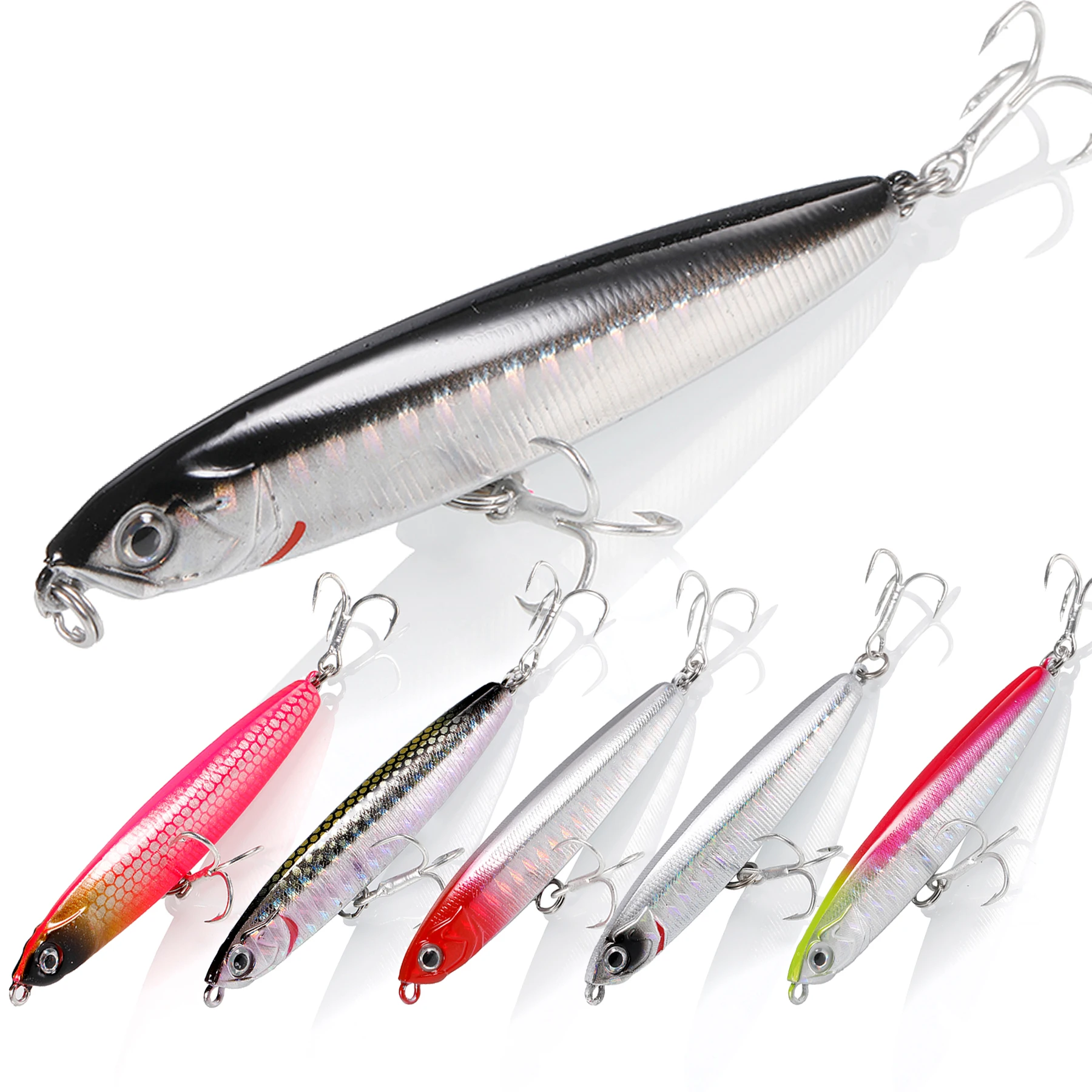 

1pcs Pencil Sinking Fishing Lure 10g-24g Weights Bass Fishing Tackle Wobblers Lures Fish Bait Trolling Lure Fishing Accessories