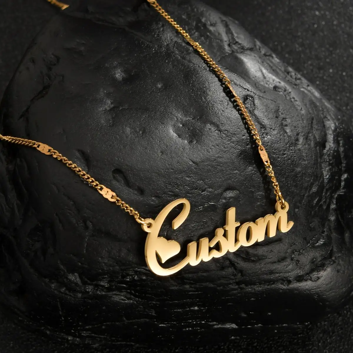 

Gold Color Chain Stainless Steel Fashion Jewelry Onlyfan Customize Name Necklace for Women Men Personalized Halloween Party Gift