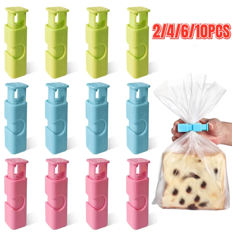 Bread Bag Clips Kitchen Bag Clips Sealing Clips Storage Bag Clips Bag Clips 2/4/6/10PCS Sealing Clip Food Preservation