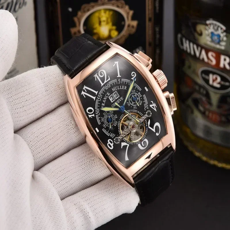 

New Original Brand Watches For Mens Top Quality Square Automatic Mechanical Watch Business Waterproof Sports AAA Male Clocks