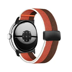 Premium Nylon Magnetic Loop Sport Band for Smartwatches - 45mm/41mm (Wheat color)