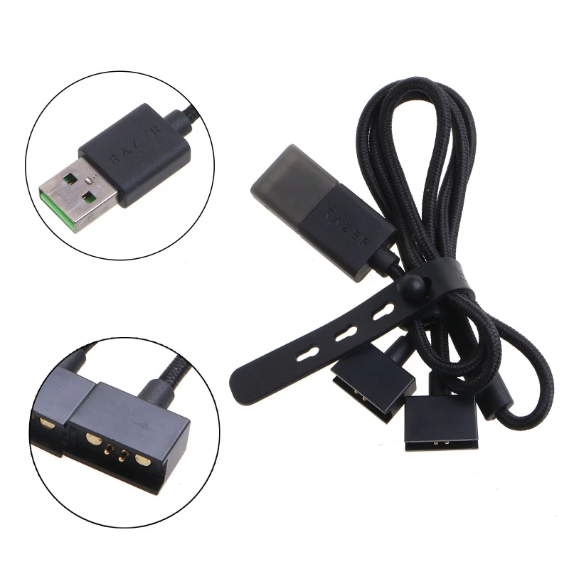 

60cm Durable USB Charging Cable for razer Anzu Smart Glasses Fast Charging Cord