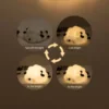 Cute LED Night Light Panda Sheep Rabbit Silicone Nightlights Timing USB Rechargeable For Bedroom Decoration Kids Birthday Gift 3