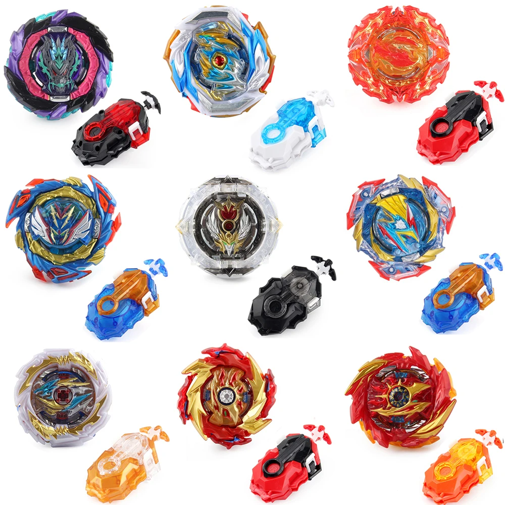 Bey Burst Metal Spinning Top Battle Gyro Toy with String Launcher Set Gift spinning top toy