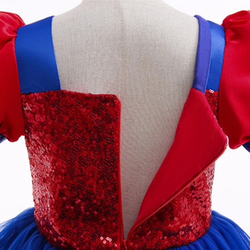 Baby Girl Dress Spider-Man Cosplay Costume Christmas Halloween Princess Dress Sequin Fluffy Stage Perform Birthday Party girls dress princess costume kids clothes children dance suit