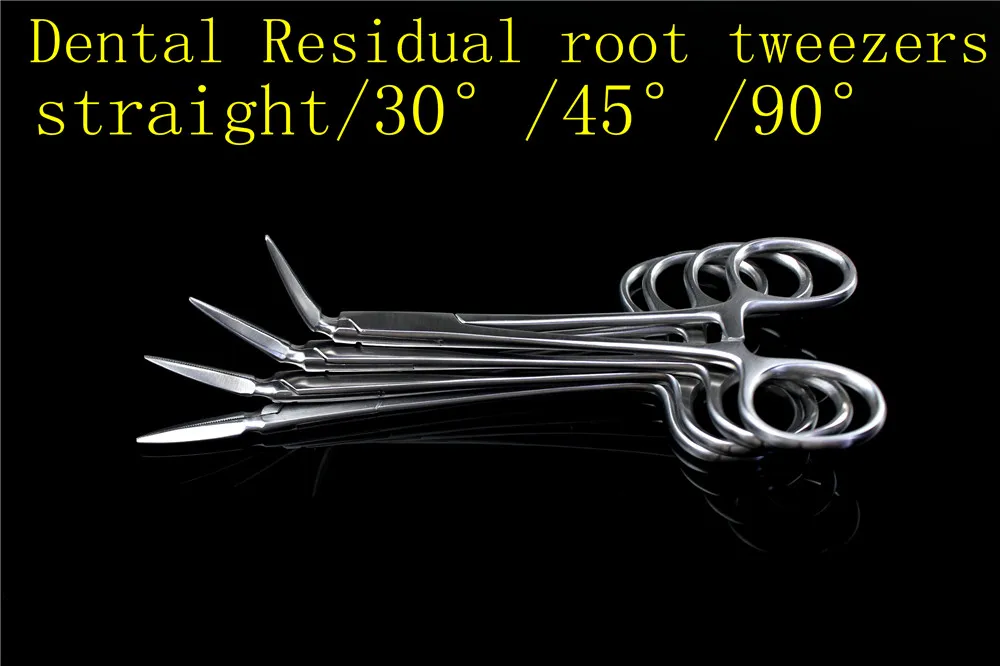 

oral cavity Stainless Steel Dental Residual root tweezers forceps Tooth pieces remove and Minimally invasive clip tooth 4 Type