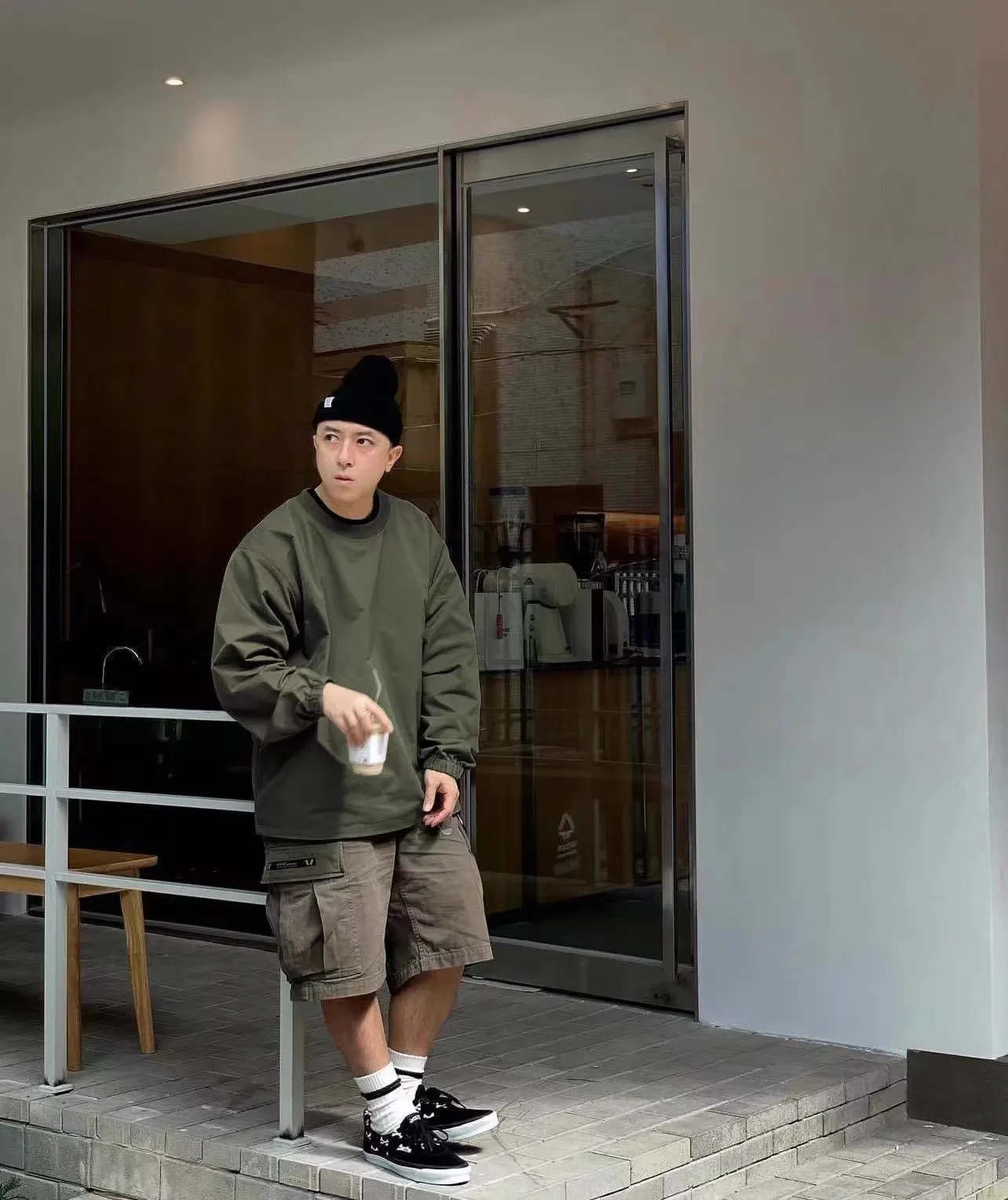 

Свободная Вельветовая Повседневная куртка с вышивкой wtap 2023, пуловер с круглым вырезом, свитшоты TX1001