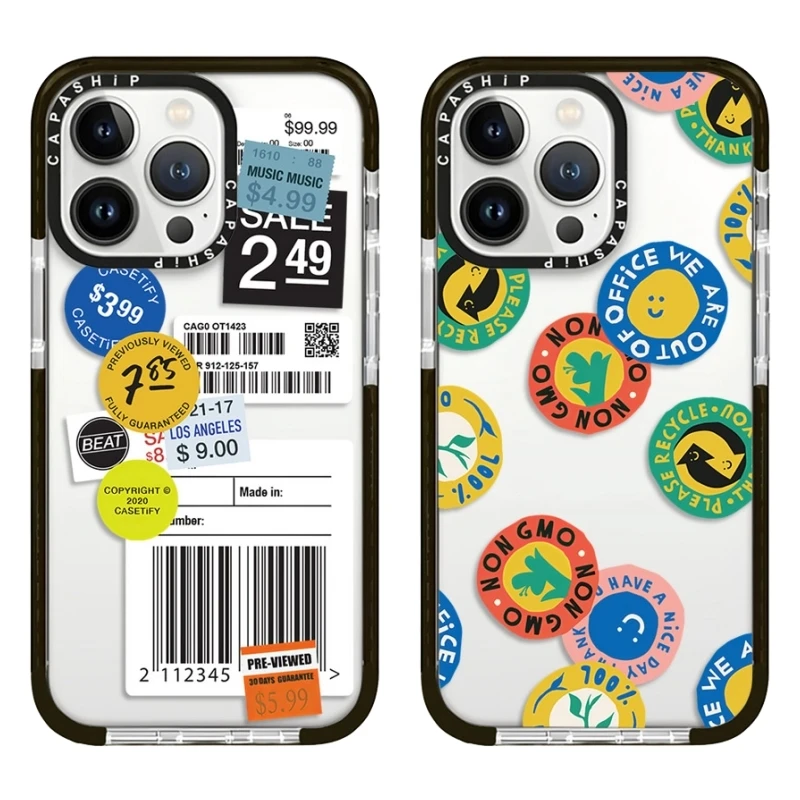 Custodia Adesiva Per Cartellino Del Prezzo Di Personalità Creativa Per Iphone 15 14 13 12 11 Pro X Xs Xr Max 7 8 Plus Se Cover Posteriore Antiurto In 