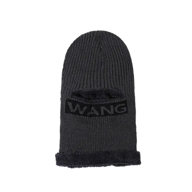 

Bike Face Cover Thicken Outdoor Face Cover Knitted Flexible Outdoor Hood Plush Face Coverings For Men Winter Cycling