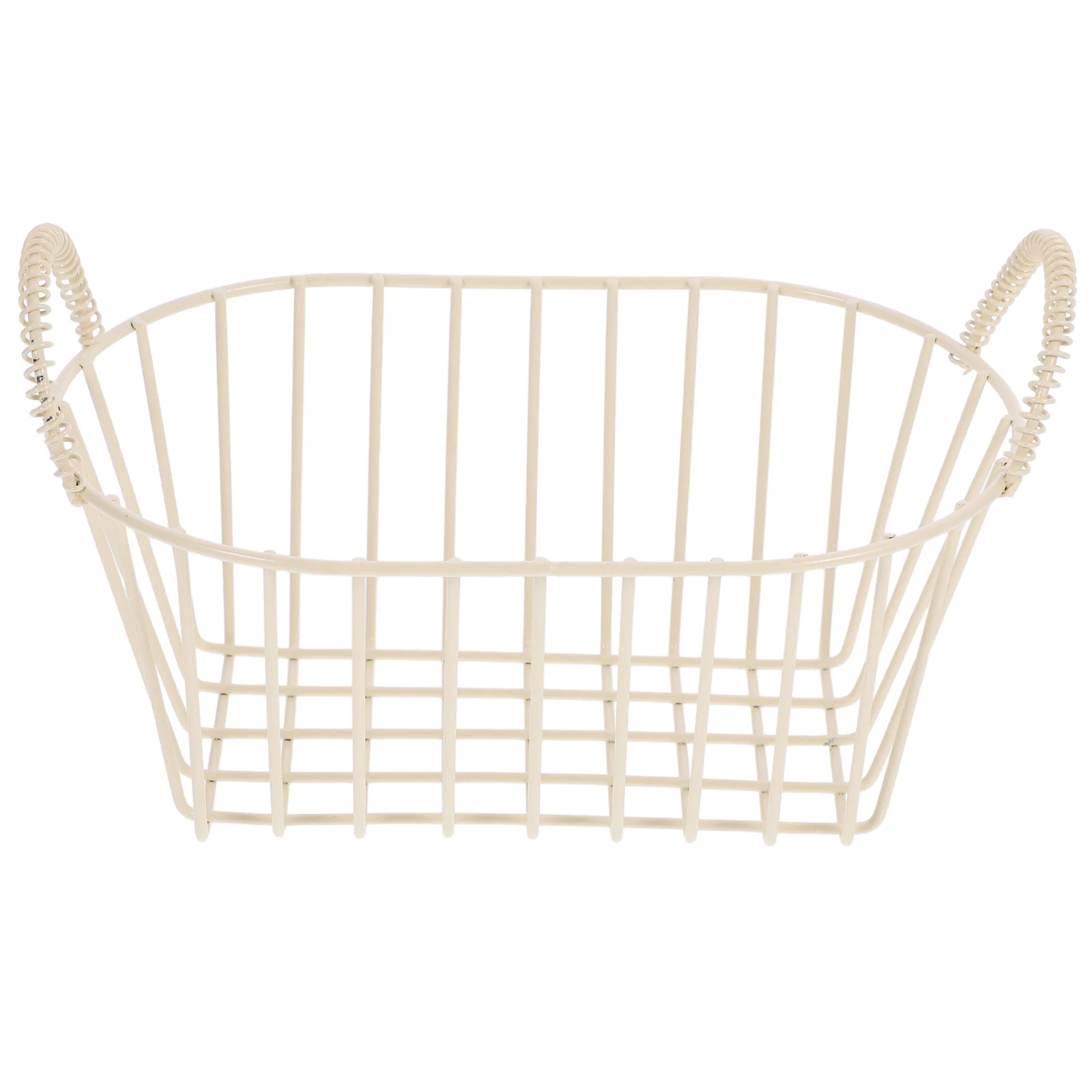 

Iron Wire Storage Basket With Handle Vintage Fruit Basket Iron Snack Basket Sundries Organizer Small Vintage Metal Bread Basket