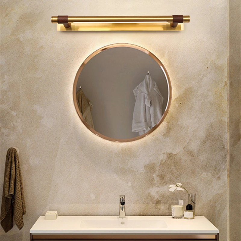 Yebmlp Modern Copper Mirror Light Black Golden Vanity Lamp Led Bathroom ...