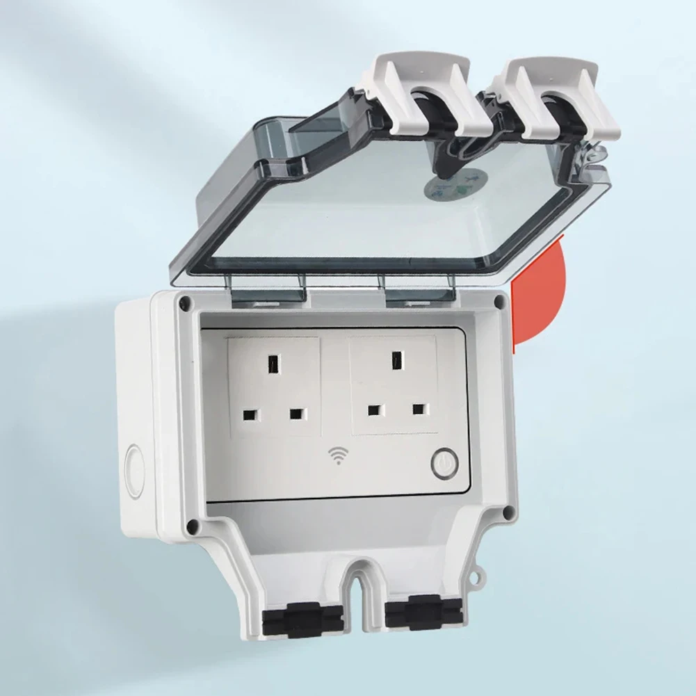 

IP66 Wall Power Switch Socket Outdoor Weatherproof Electrical Outlet Dual French Standard Plug Plsatic Box For Home&Garden