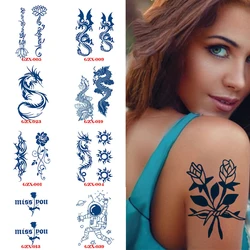 Juice Lasting Ink Tattoos Body Art Waterproof Temporary Tattoo Sticker Lines Tatoo Arm Fake Tatto Women Men Fashion Sticker