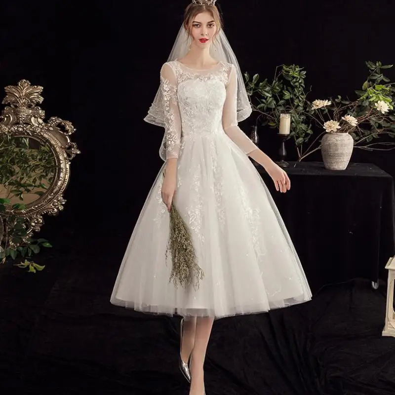 abiti-da-sposa-classici-in-tulle-di-pizzo-per-donna-abito-da-sposa-corto-con-scollo-a-o-dolce-con-maniche-illusion-elegante-sukienka-na-wesele