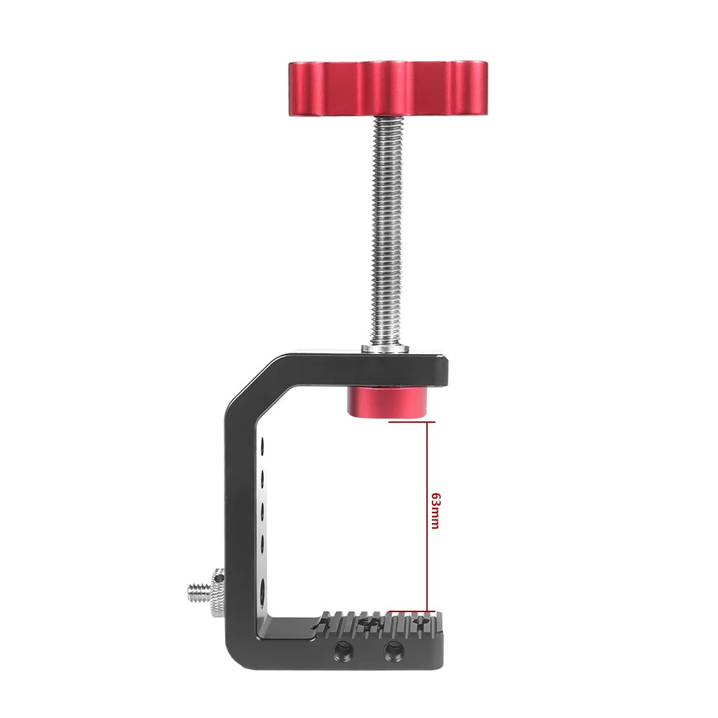 Heavy Duty Desktop C-Typ Klemme Einstellbare Schreibtisch Feste Halter Clip 1/4 3/8 für Kamera Foto Studio Licht Unterstützung stehen Halterung – Detail 5