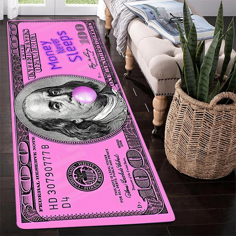 달러 빌 머니 플로어 도어 매트, 주방용 발코니 침실 카펫, 초흡수성 욕실 러그 룸 매트, 입구 문짝 발 