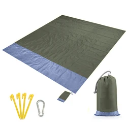 Waterproof Outdoor Beach & Camping Portable Picnic Blanket - Lightweight and Durable Matt 2024 (	Dark Green  2 x 2.1)